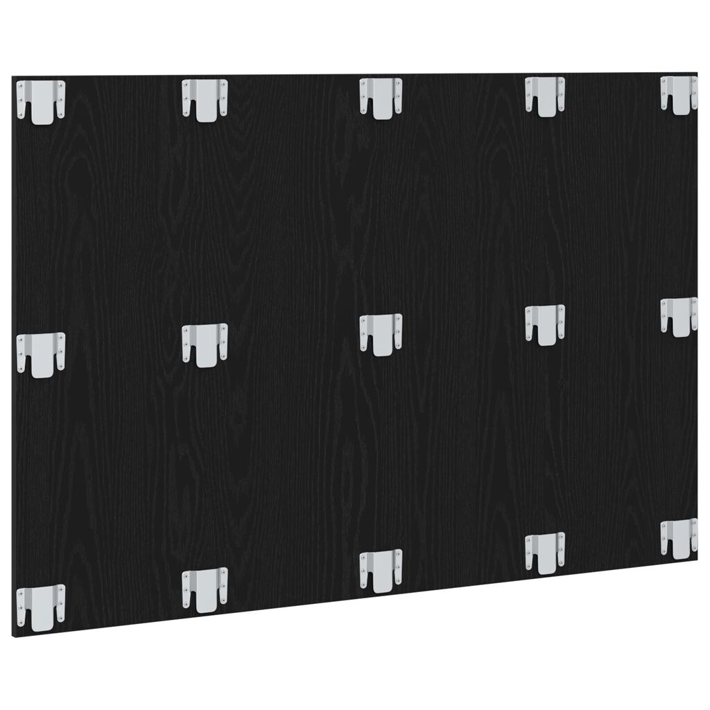 vidaXL Κεφαλάκι κρεβατιού Μαύρο Δρυς 120x1,5x80 εκ. Από Συνθετικό Ξύλο