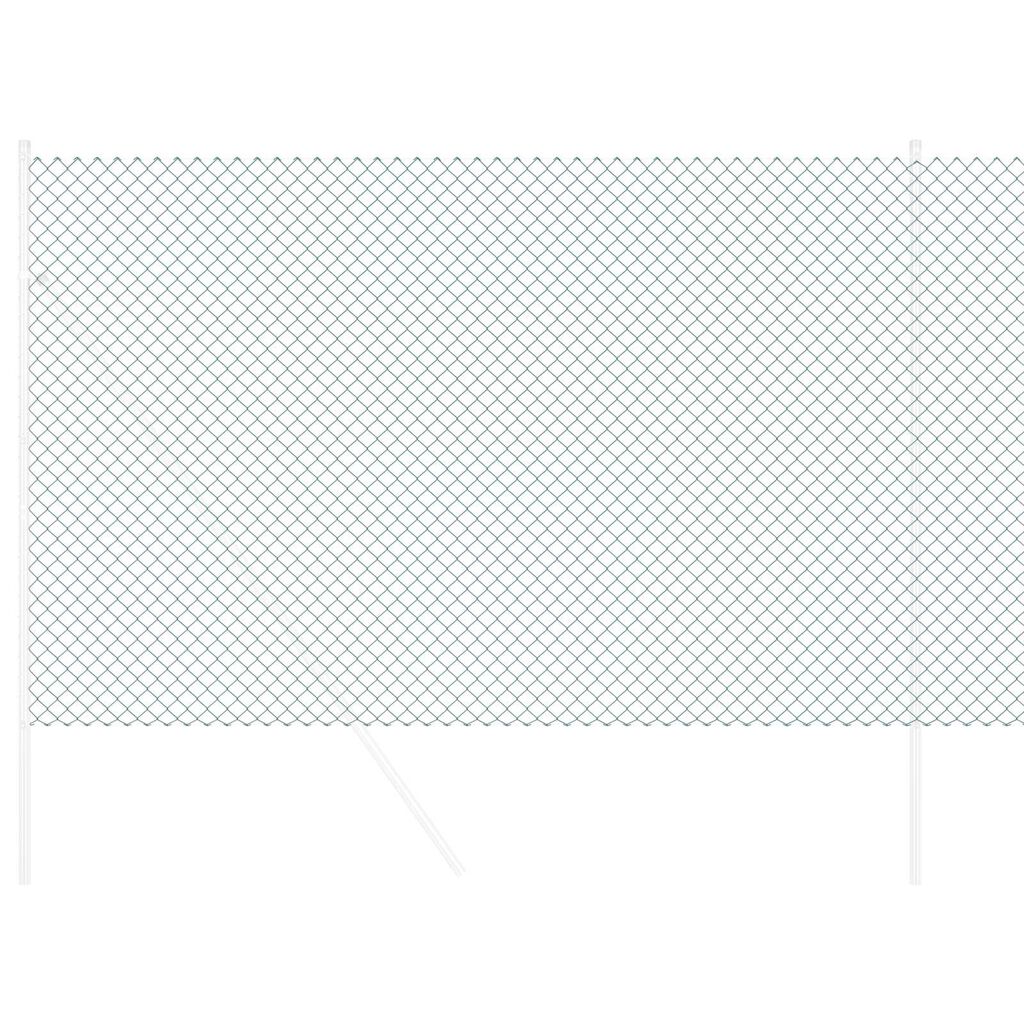 vidaXL Φράχτης Πράσινο 10 x 1.6 m Μέταλλο