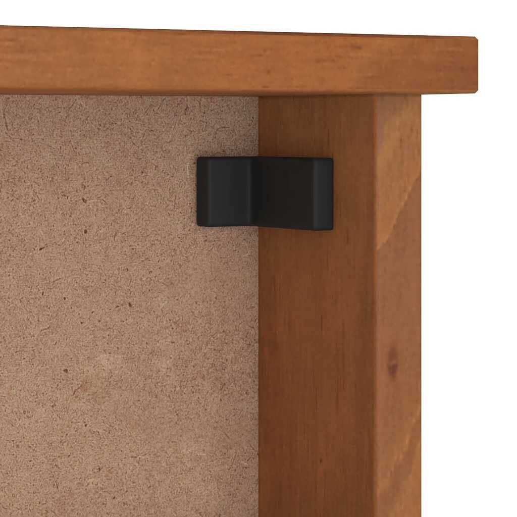 vidaXL Επίτοιχη κρεμάστρα παλτών SANDNES 45x12x35 εκ.Πεύκο μασίφ ξύλο