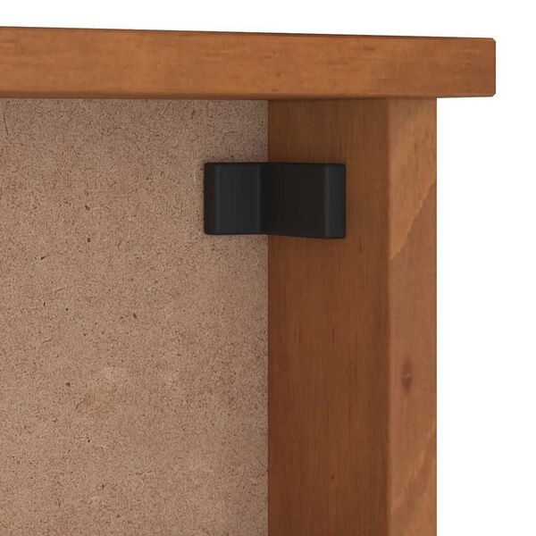 vidaXL Επίτοιχη κρεμάστρα παλτών SANDNES 45x12x35 εκ.Πεύκο μασίφ ξύλο
