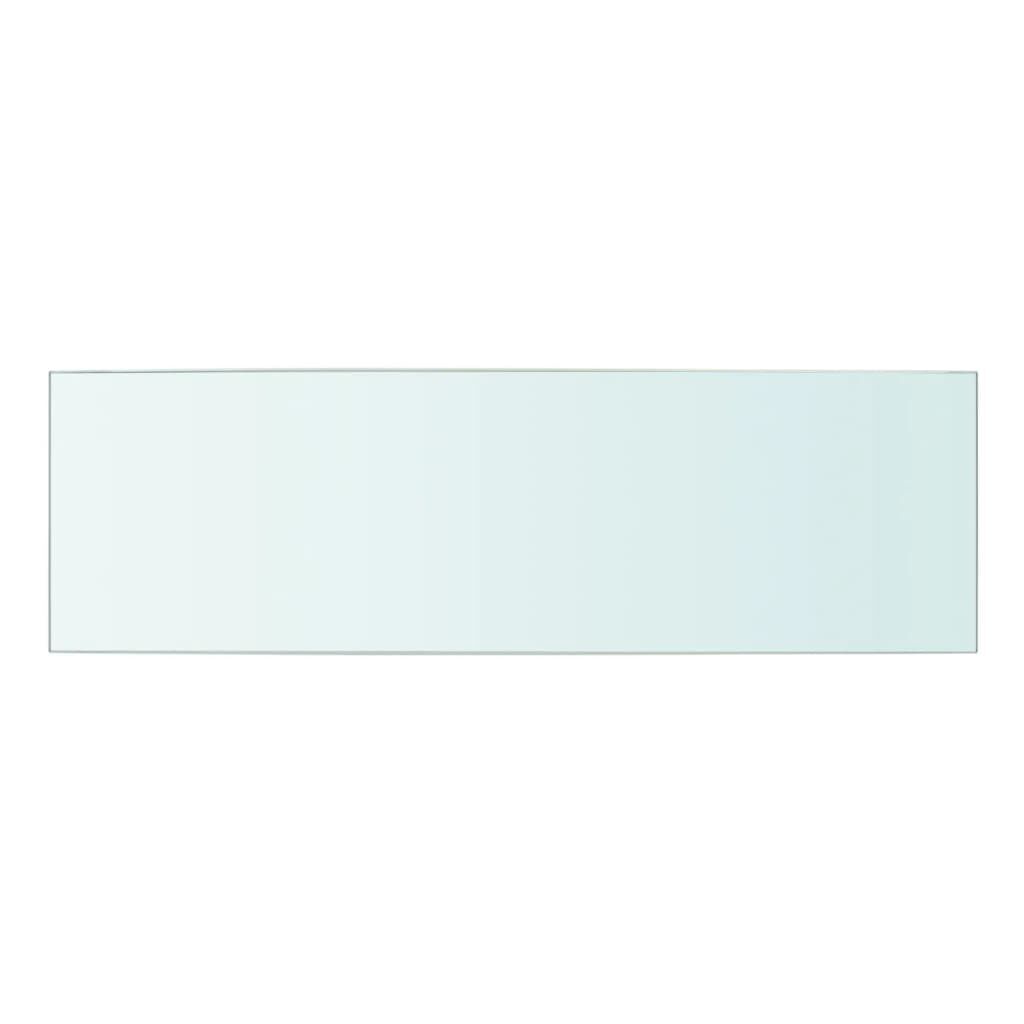 vidaXL Ράφια Πάνελ 2 τεμ. Διάφανα 50 x 15 εκ. Γυάλινα