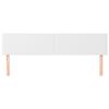 vidaXL Κεφαλάρια Κρεβατιού 2 τεμ. Λευκά80 x 5 x 78/88εκ.ΣυνθετικόΔέρμα