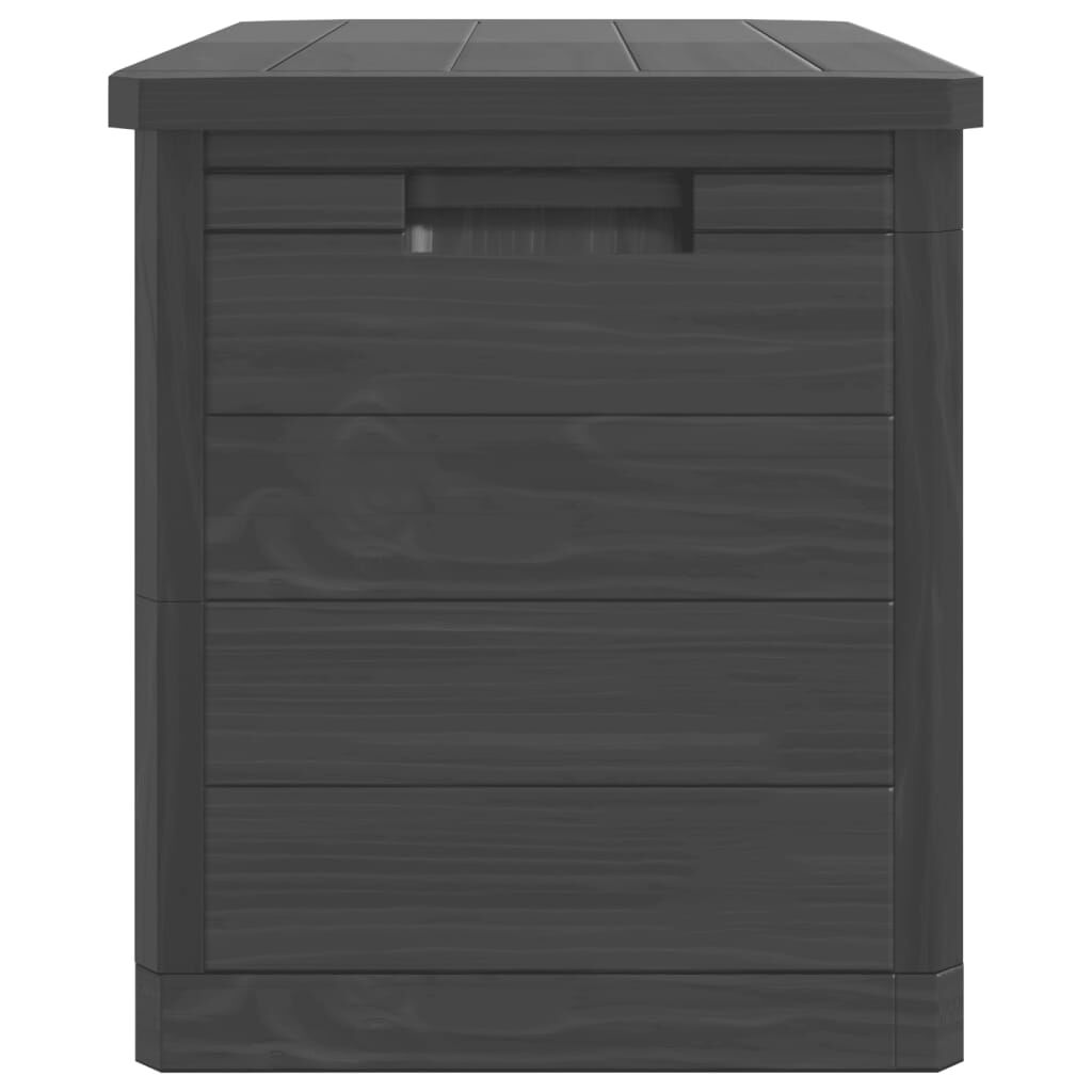 vidaXL Κουτί Μαξιλαριών Εξ Χώρου Ανθρακί 77,5x44,5x53εκ Πολυπροπυλένιο