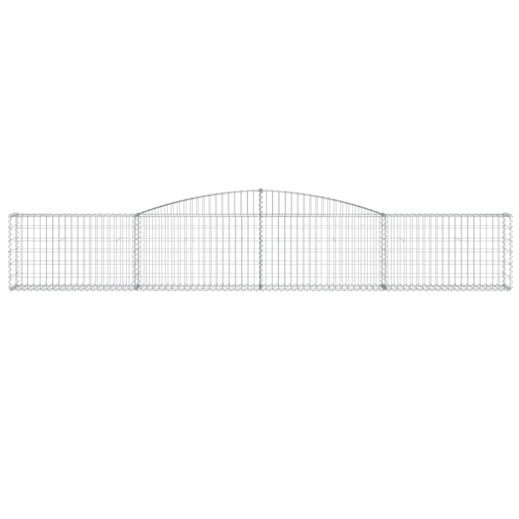 vidaXL Συρματοκιβώτιο Τοξωτό 400x30x60/80εκ. από Γαλβανισμένο Χάλυβα