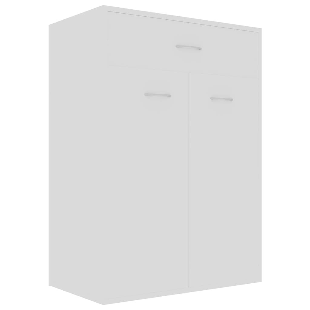 vidaXL Παπουτσοθήκη Λευκή 60 x 35 x 84 εκ. από Επεξ. Ξύλο