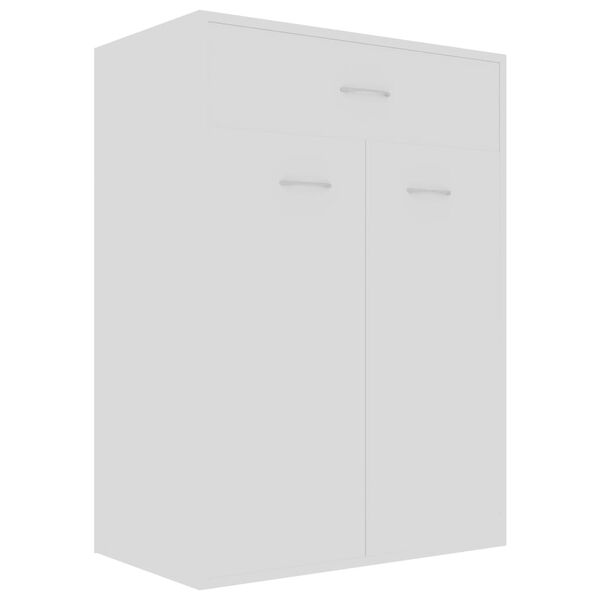 vidaXL Παπουτσοθήκη Λευκή 60 x 35 x 84 εκ. από Επεξ. Ξύλο