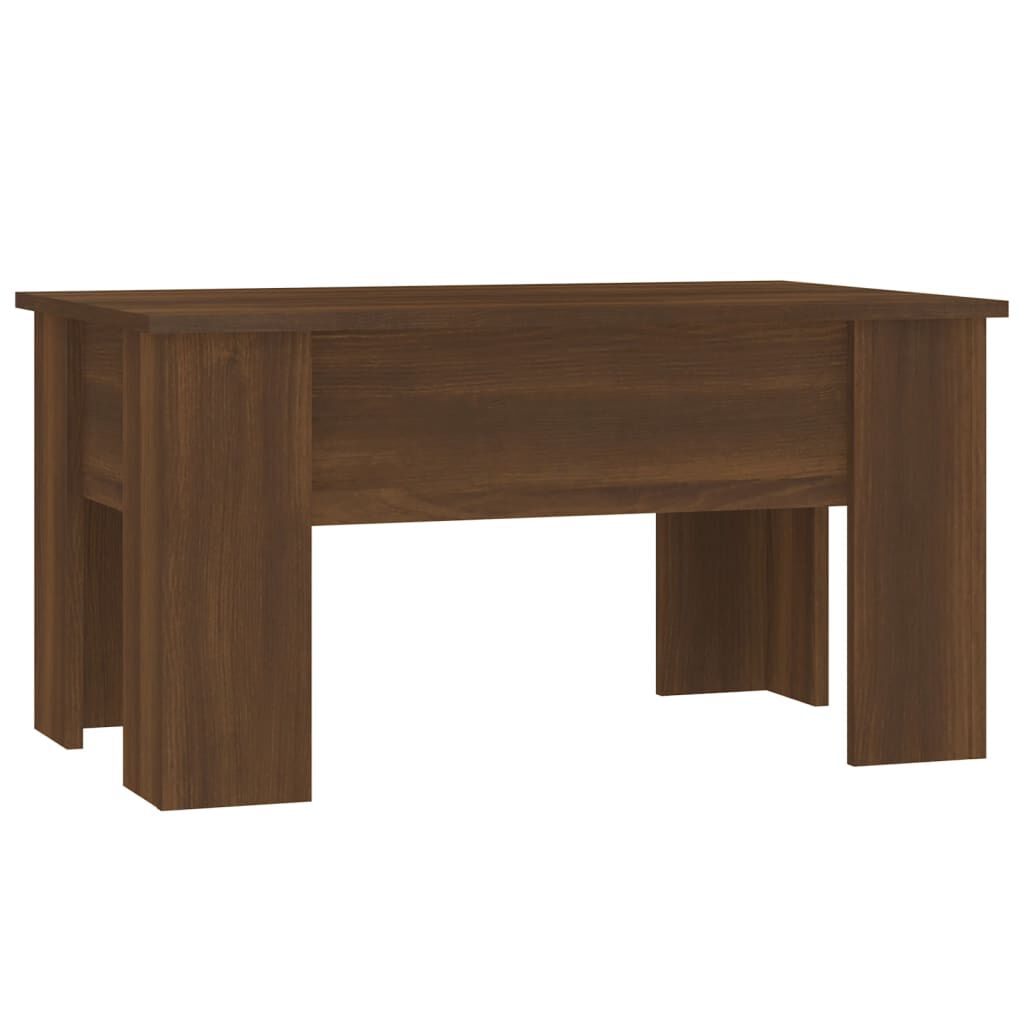 vidaXL Τραπεζάκι Σαλονιού Καφέ Δρυς 79x49x41 εκ. Επεξεργασμένο Ξύλο