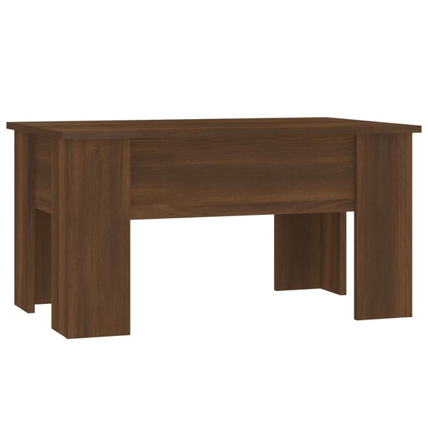 vidaXL Τραπεζάκι Σαλονιού Καφέ Δρυς 79x49x41 εκ. Επεξεργασμένο Ξύλο