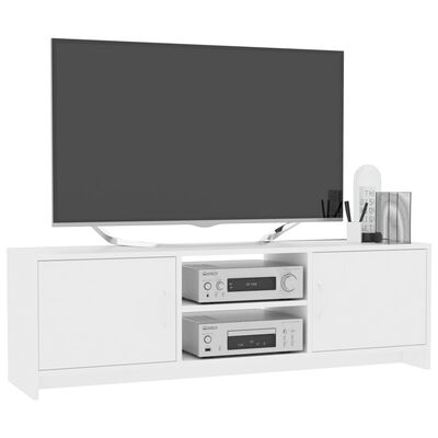 vidaXL Έπιπλο Τηλεόρασης Λευκό 120x30x37,5 εκ. από Μοριοσανίδα
