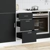 vidaXL Ντουλάπι "Lyon" Μαύρο 40x46x81,5 εκ. από Τεχνητό Ξύλο