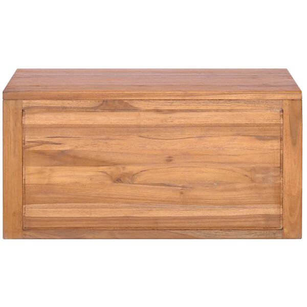 vidaXL Έπιπλο Μπάνιου/Νιπτήρα Επιτοίχιο 60x45x30 εκ. Μασίφ Ξύλο Teak