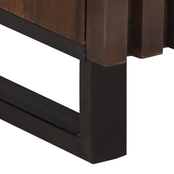 vidaXL Ντουλάπι Καφέ 40x34x110 εκ. από Μασίφ Ξύλο Μάνγκο