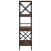 vidaXL Βιβλιοθήκη 4 Επιπέδων Καφέ Δρυς 59 x 35 x 132 εκ. Επεξεργ. Ξύλο