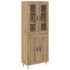 vidaXL Highboard Artisan Oak 69,5 x 34 x 90 &epsilon;&kappa;. &Epsilon;&pi;&epsilon;&xi;&epsilon;&rho;&gamma;&alpha;&sigma;&mu;έ&nu;&omicron; &xi;ύ&lambda;&omicron;