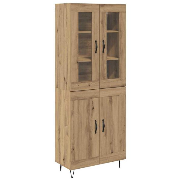 vidaXL Highboard Artisan Oak 69,5 x 34 x 90 &epsilon;&kappa;. &Epsilon;&pi;&epsilon;&xi;&epsilon;&rho;&gamma;&alpha;&sigma;&mu;έ&nu;&omicron; &xi;ύ&lambda;&omicron;