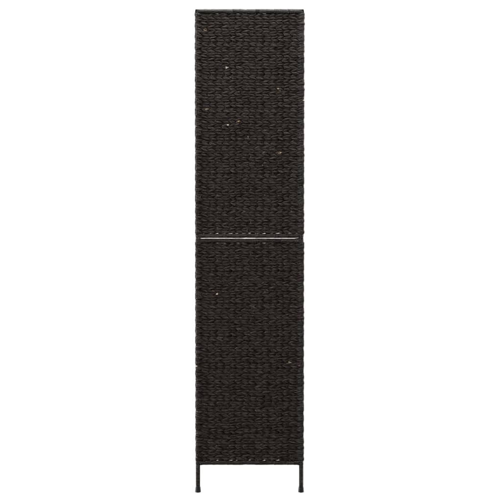 vidaXL Διαχωριστικό Δωματίου με 4 Πάνελ Μαύρο 163x180εκ. Υάκινθο Νερού
