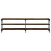 vidaXL Έπιπλο Τηλεόρασης Καπνιστή Δρυς 180x30x50 εκ Επεξ. Ξύλο/Μέταλλο