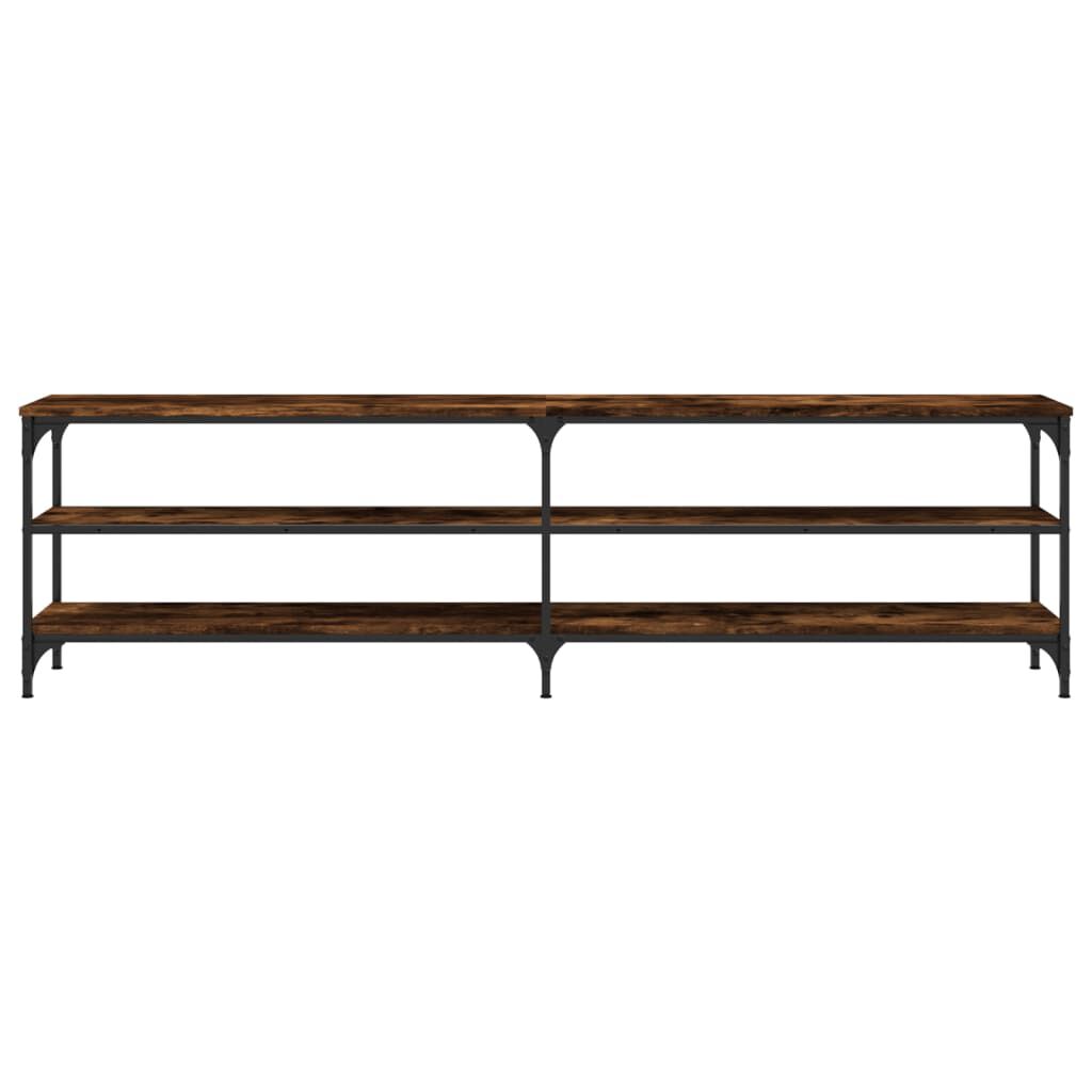 vidaXL Έπιπλο Τηλεόρασης Καπνιστή Δρυς 180x30x50 εκ Επεξ. Ξύλο/Μέταλλο