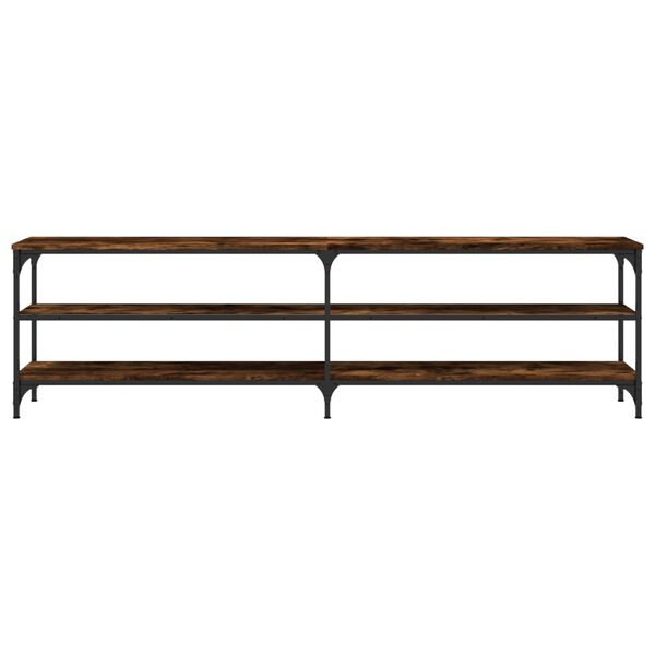 vidaXL Έπιπλο Τηλεόρασης Καπνιστή Δρυς 180x30x50 εκ Επεξ. Ξύλο/Μέταλλο