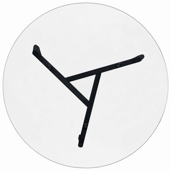 vidaXL Τραπεζαρία Διάφανης 80 εκ. από Ψημένο Γυαλί