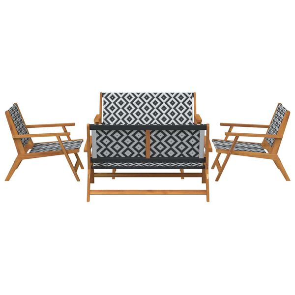 vidaXL &Kappa;ή&pi;&omicron;&upsilon; &Kappa;&alpha;&rho;έ&kappa;&lambda;&epsilon;&sigmaf; &mu;&epsilon; &Tau;&rho;&alpha;&pi;έ&zeta;&iota; 5 pcs &Mu;&alpha;ύ&rho;&omicron; 90 x 45 x 40 cm