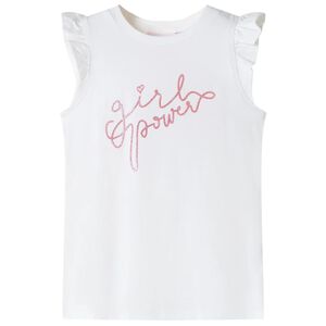 Μπλουζάκι Παιδικό με Βολάν Μανίκια Εκρού 92