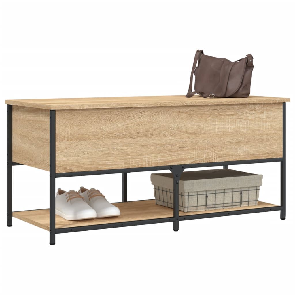 vidaXL Παγκάκι Αποθήκευσης Sonoma Δρυς 100x42,5x47 εκ. Επεξεργ. Ξύλο