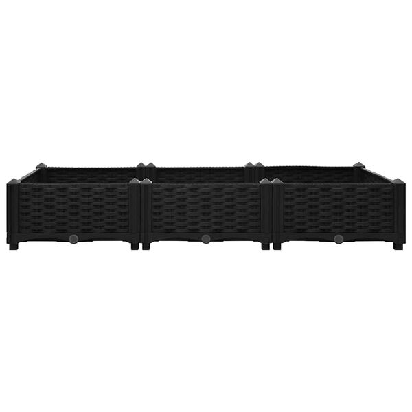 vidaXL Ζαρντινιέρα 120 x 40 x 23 εκ. από Πολυπροπυλένιο