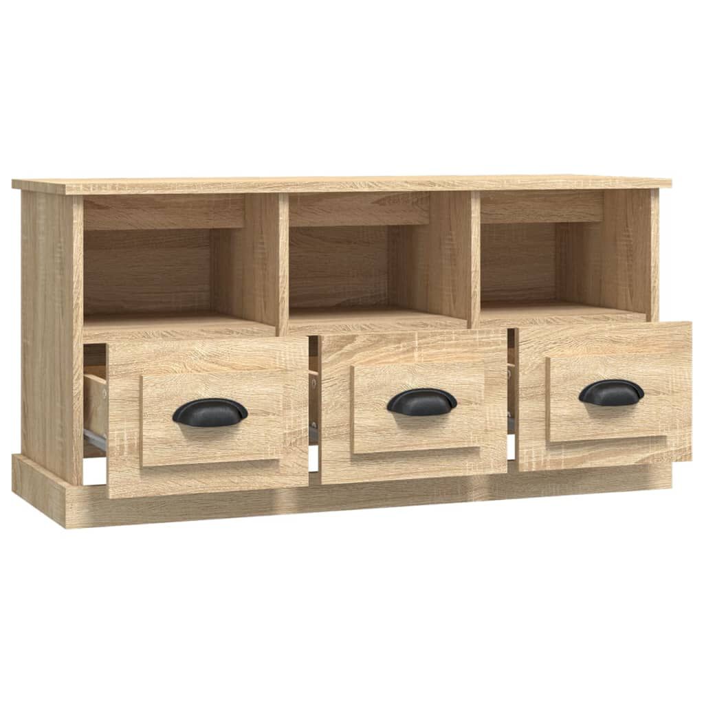 vidaXL Έπιπλο Τηλεόρασης Sonoma Δρυς 100x35x50 εκ. Επεξ. Ξύλο