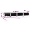 vidaXL Ζαρντινιέρα 160 x 40 x 23 εκ. από Πολυπροπυλένιο