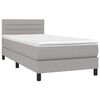 vidaXL &Kappa;&rho;&epsilon;&beta;ά&tau;&iota; Boxspring &mu;&epsilon; &Sigma;&tau;&rho;ώ&mu;&alpha; & LED &Alpha;&nu;.&Gamma;&kappa;&rho;&iota; 80x200 &epsilon;&kappa;. &Upsilon;&phi;&alpha;&sigma;&mu;ά&tau;&iota;&nu;&omicron;