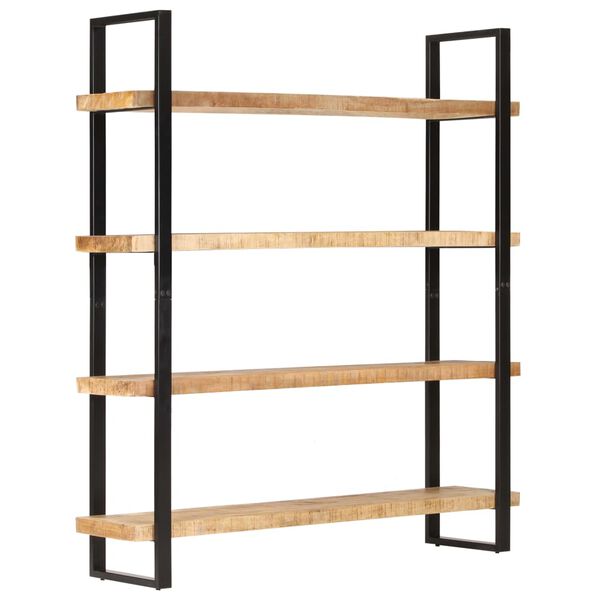 vidaXL Βιβλιοθήκη με 4 Επίπεδα 160x40x180 εκ. Ακατέργαστο Ξύλο Μάνγκο
