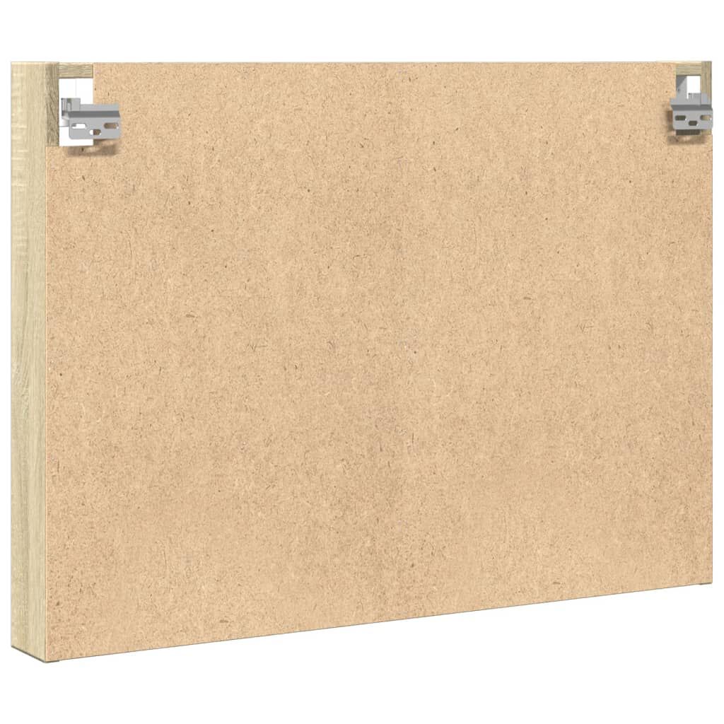 vidaXL Βιτρίνα Χρώμα Sonoma Δρυς 80x8,5x58 εκ. από Επεξεργασμένο Ξύλο