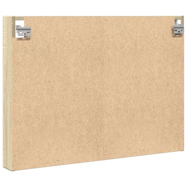 vidaXL Βιτρίνα Χρώμα Sonoma Δρυς 80x8,5x58 εκ. από Επεξεργασμένο Ξύλο