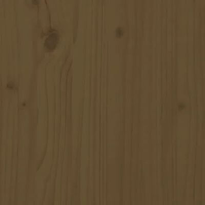 vidaXL Μπουντουάρ Σετ με Καθρέπτη Καφέ Μελί από Μασίφ Ξύλο Πεύκου
