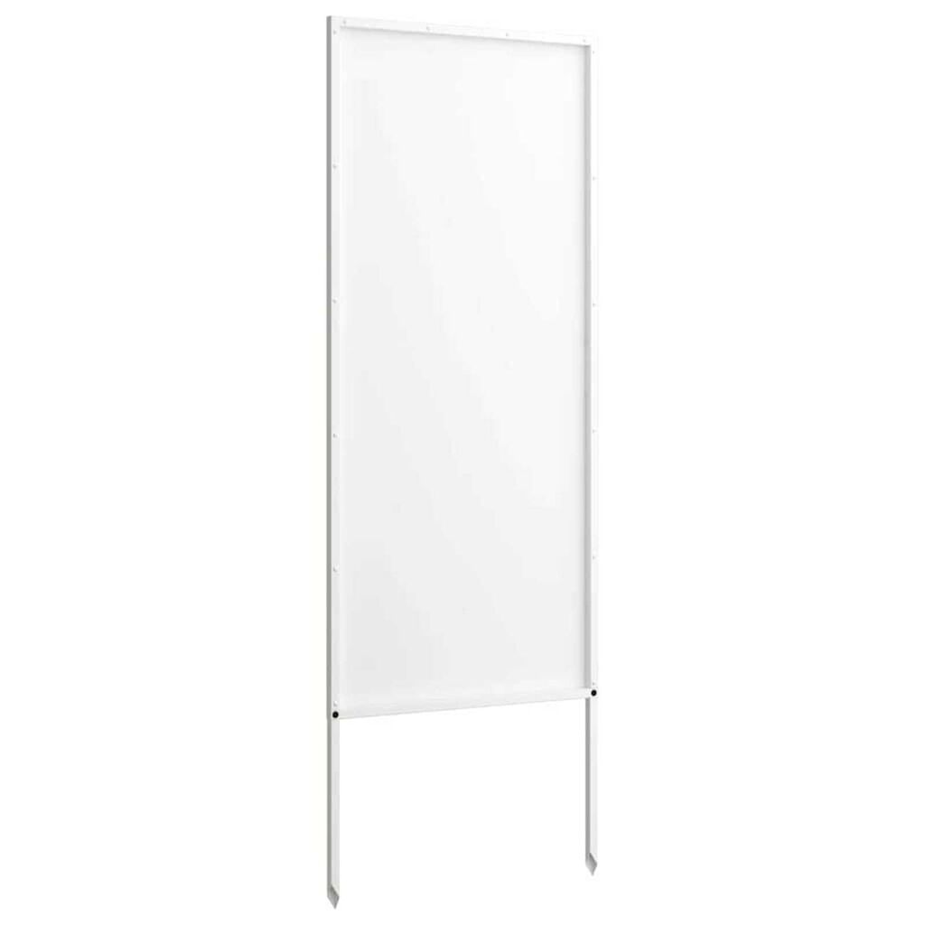 vidaXL Διακοσμητική Πλάκα Κήπου Άλλο Λευκό 50 x 140 cm