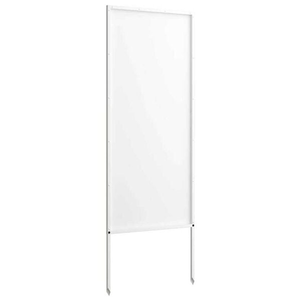 vidaXL Διακοσμητική Πλάκα Κήπου Άλλο Λευκό 50 x 140 cm