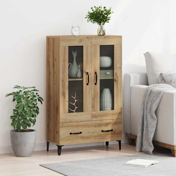 vidaXL Highboard &mu;&epsilon; &sigma;&upsilon;&rho;&tau;ά&rho;&iota; Artisan Oak 70 x 31 x 115 &epsilon;&kappa;
