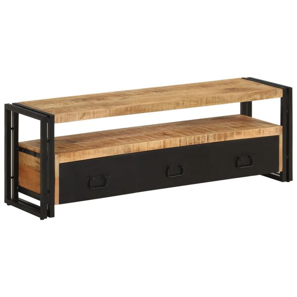 vidaXL Έπιπλο Τηλεόρασης 120 x 30 x 40 εκ. από Μασίφ Ξύλο Μάνγκο