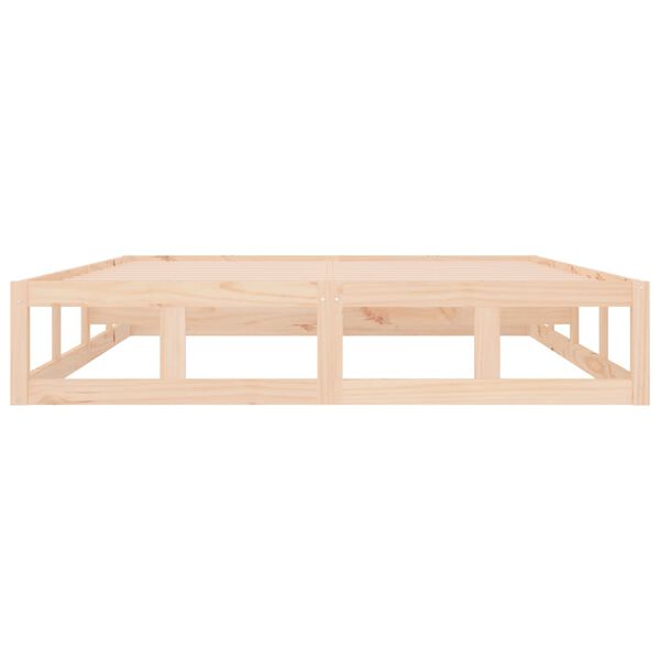 vidaXL Πλαίσιο Κρεβατιού 180 x 200 εκ. Μασίφ Ξύλο Super King Size