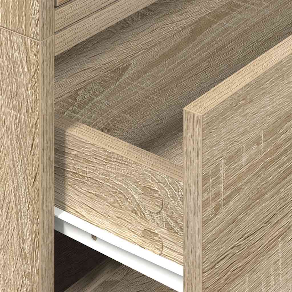 vidaXL Ντουλάπια με 2 συρτάρια 2 τεμ. Sonoma Δρυς 60x31x40 εκ.