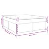 vidaXL Κρεβάτι Boxspring με Στρώμα Σκούρο Γκρι 180x200 εκ Υφασμάτιν