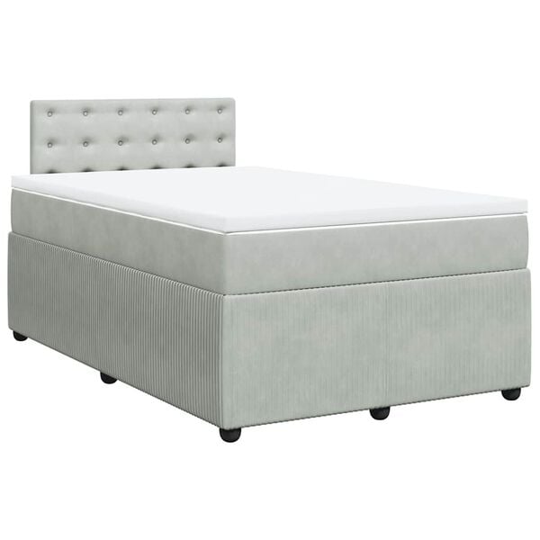 vidaXL &Kappa;&rho;&epsilon;&beta;ά&tau;&iota; Boxspring &mu;&epsilon; &Sigma;&tau;&rho;ώ&mu;&alpha; &Alpha;&nu;&omicron;&iota;&chi;&tau;ό &Gamma;&kappa;&rho;&iota; 120x200 &epsilon;&kappa;. &Beta;&epsilon;&lambda;&omicron;ύ&delta;&iota;&nu;&omicron;