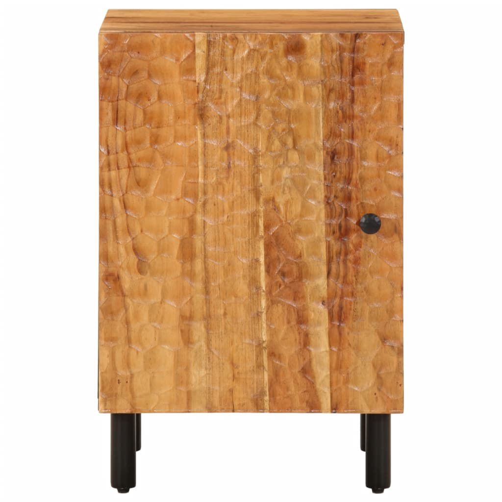 vidaXL Ντουλάπι Μπάνιου 38 x 33 x 58 εκ. από Μασίφ Ξύλο Ακακίας