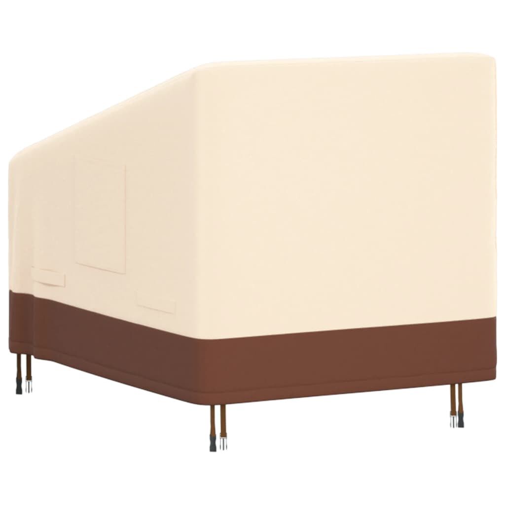 vidaXL Κάλυμμα Πολυθρόνας Κήπου Μπεζ 79x97x48/74 εκ Ύφασμα 600D Oxford