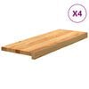 vidaXL &Pi;&alpha;&tau;ά&kappa;&iota;&alpha; &Sigma;&kappa;ά&lambda;&alpha;&sigmaf; 4 &tau;&epsilon;&mu;. &Alpha;&nu;&omicron;&iota;&chi;&tau;ό &Kappa;&alpha;&phi;έ 70x30x2 cm &Xi;ύ&lambda;&omicron; &Delta;&rho;&upsilon;ό&sigmaf;