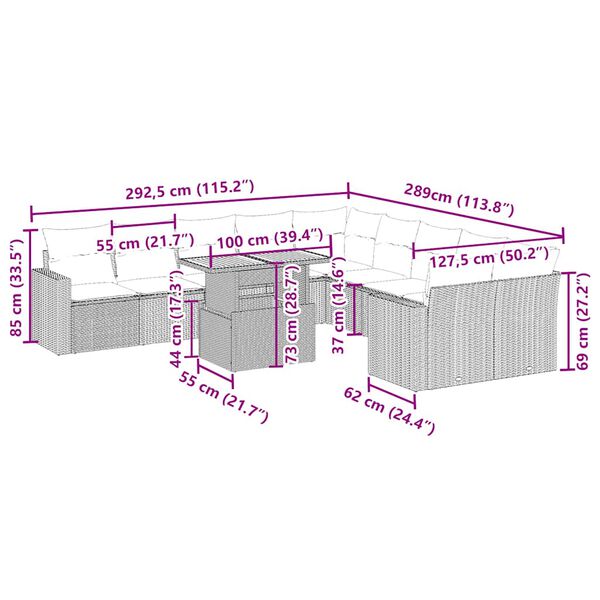 vidaXL &Sigma;&alpha;&lambda;ό&nu;&iota; &Kappa;ή&pi;&omicron;&upsilon; &Sigma;&epsilon;&tau; 11 &tau;&epsilon;&mu;. &Mu;&pi;&epsilon;&zeta; &Sigma;&upsilon;&nu;&theta;&epsilon;&tau;&iota;&kappa;ό &Rho;&alpha;&tau;ά&nu; &mu;&epsilon; &Mu;&alpha;&xi;&iota;&lambda;ά&rho;&iota;&alpha;