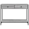 vidaXL Τραπέζι Κονσόλα Γκρι Sonoma 100x34,5x75 εκ. Επεξεργασμένο Ξύλο