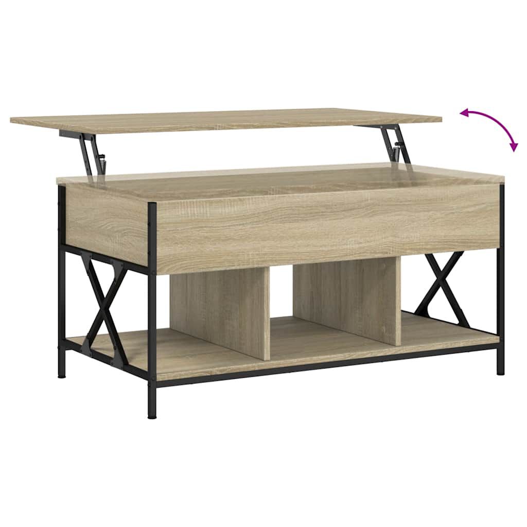 vidaXL Τραπεζάκι Σαλονιού Sonoma Δρυς 100x55x50 εκ. Επεξεργασμένο Ξύλο