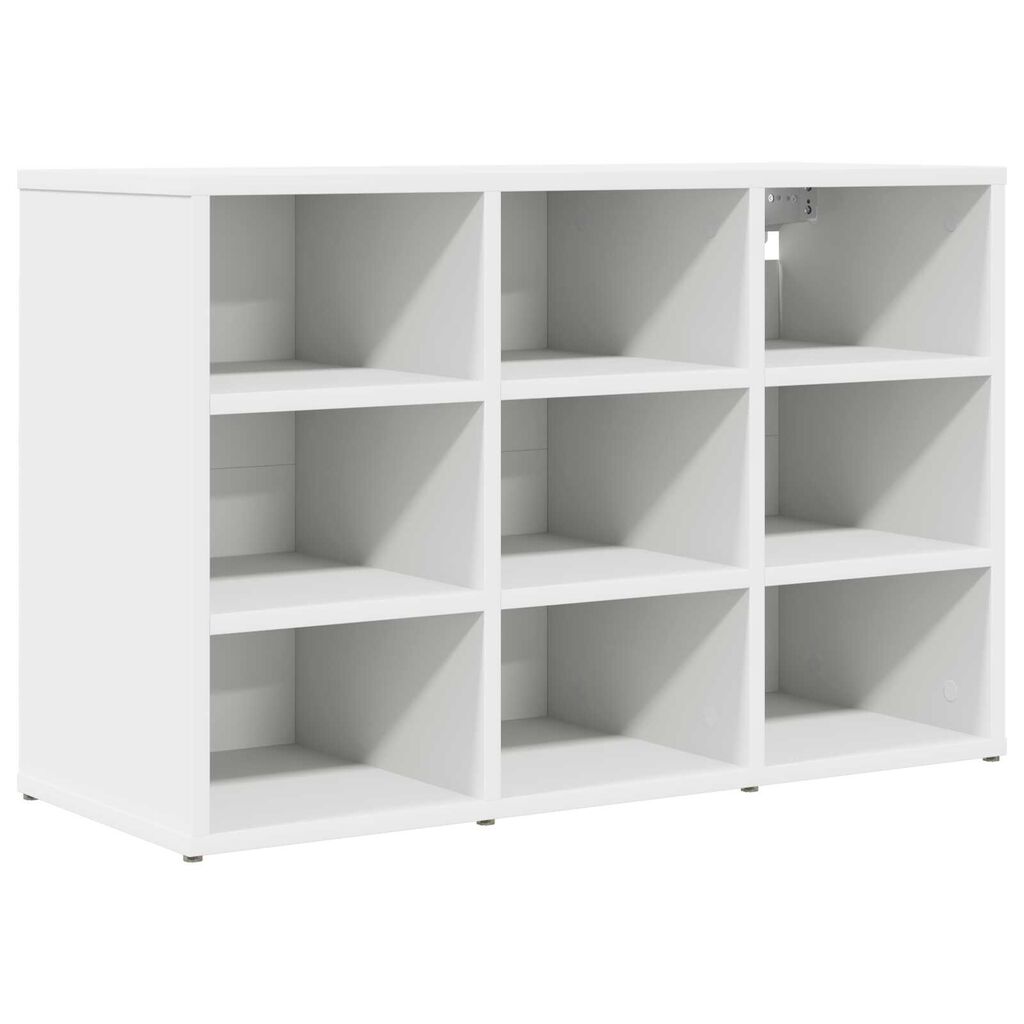 vidaXL Ντουλάπα Παπουτσιών Λευκό 52.5 x 30 x 50 εκ. Επεξεργασμένο ξύλο